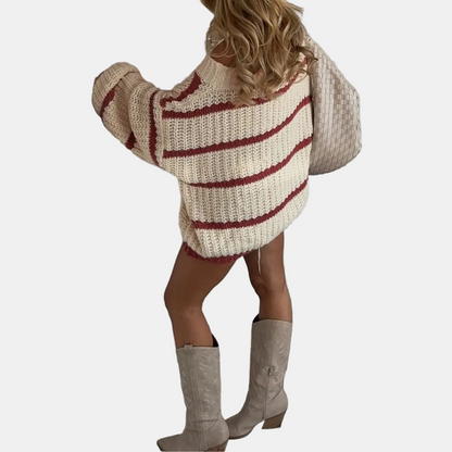 Elina | Off-Shoulder Striped Knit