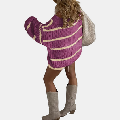 Elina | Off-Shoulder Striped Knit