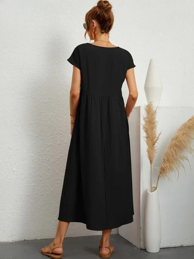 Odalie | Relaxed Empire Waist Midi Dress