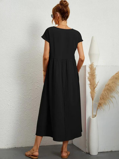 Odalie | Relaxed Empire Waist Midi Dress