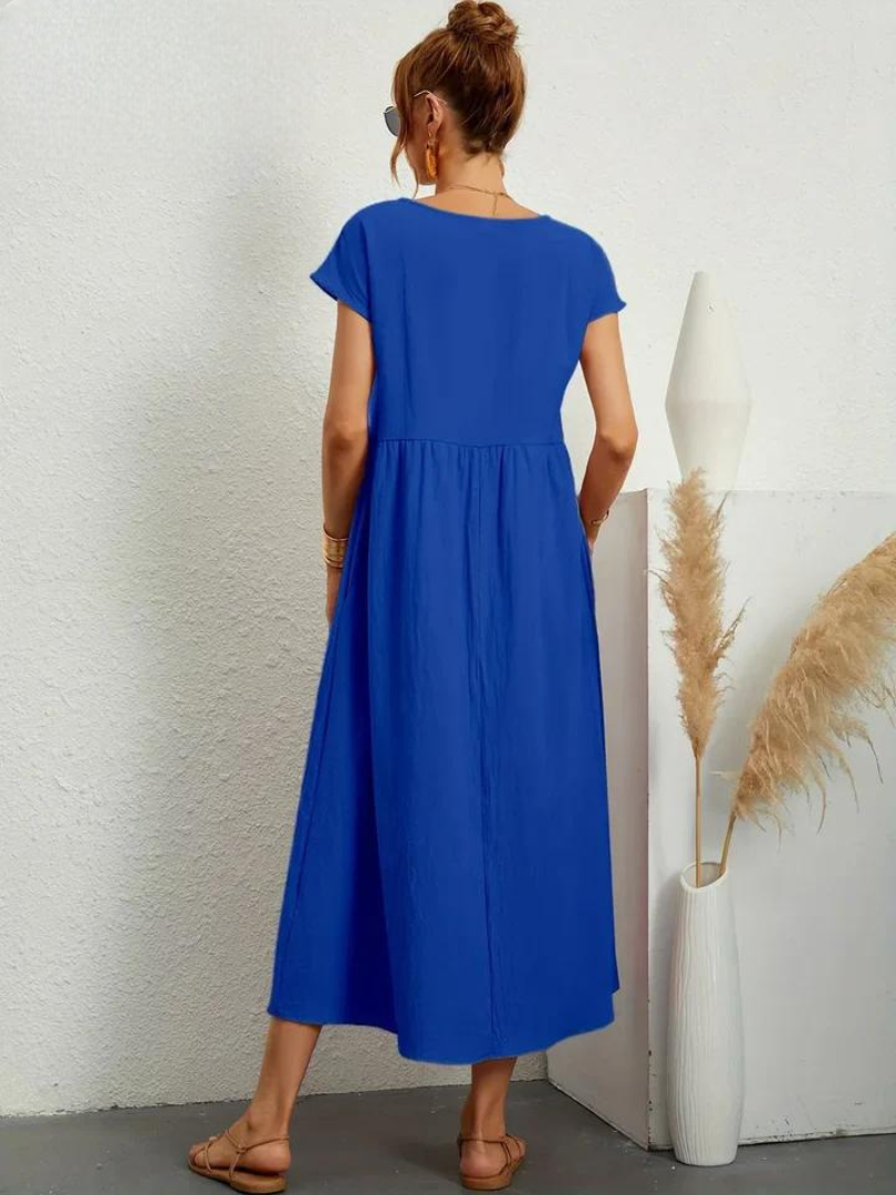 Odalie | Relaxed Empire Waist Midi Dress