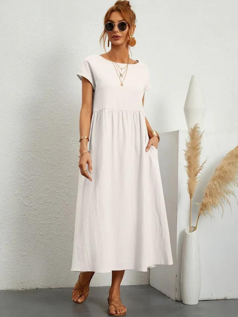 Odalie | Relaxed Empire Waist Midi Dress