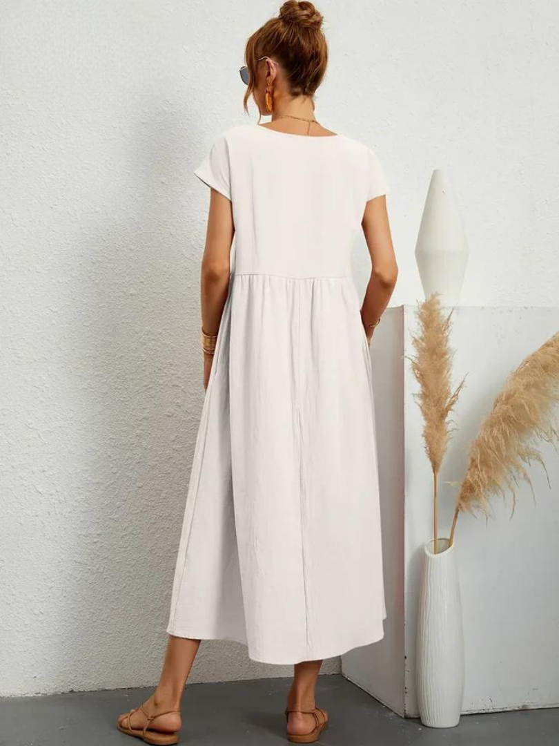 Odalie | Relaxed Empire Waist Midi Dress