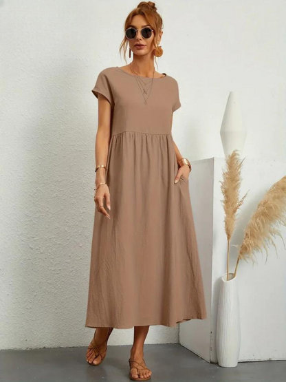 Odalie | Relaxed Empire Waist Midi Dress