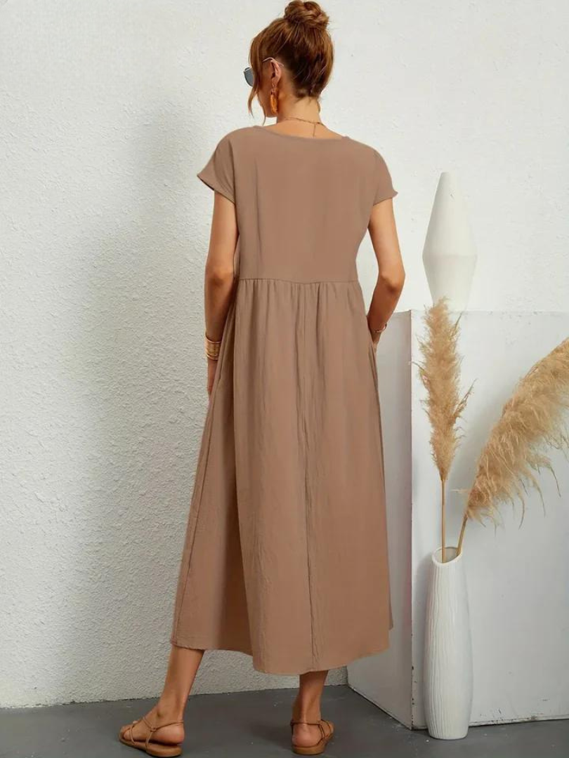Odalie | Relaxed Empire Waist Midi Dress