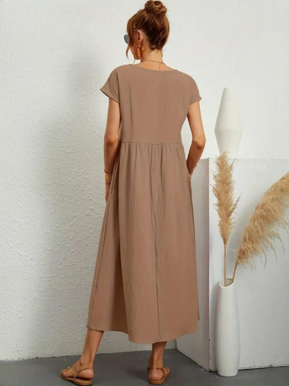 Odalie | Relaxed Empire Waist Midi Dress
