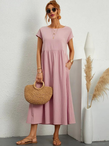 Odalie | Relaxed Empire Waist Midi Dress
