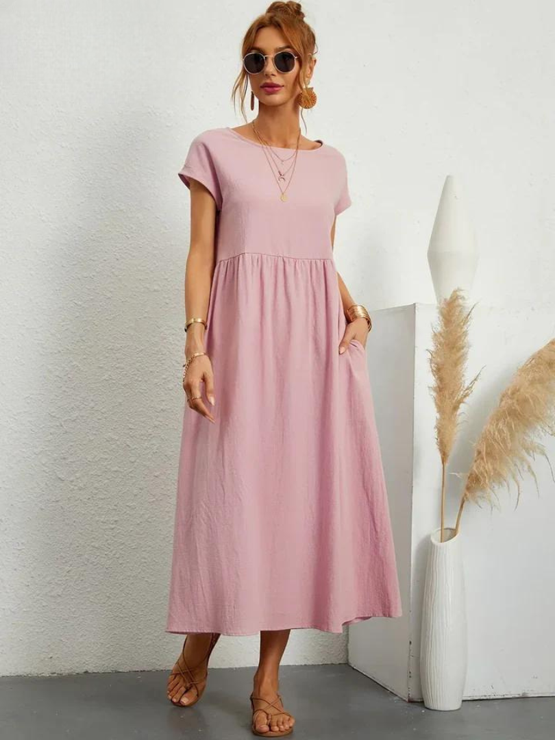 Odalie | Relaxed Empire Waist Midi Dress