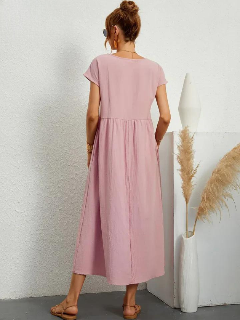 Odalie | Relaxed Empire Waist Midi Dress