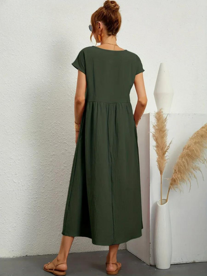 Odalie | Relaxed Empire Waist Midi Dress