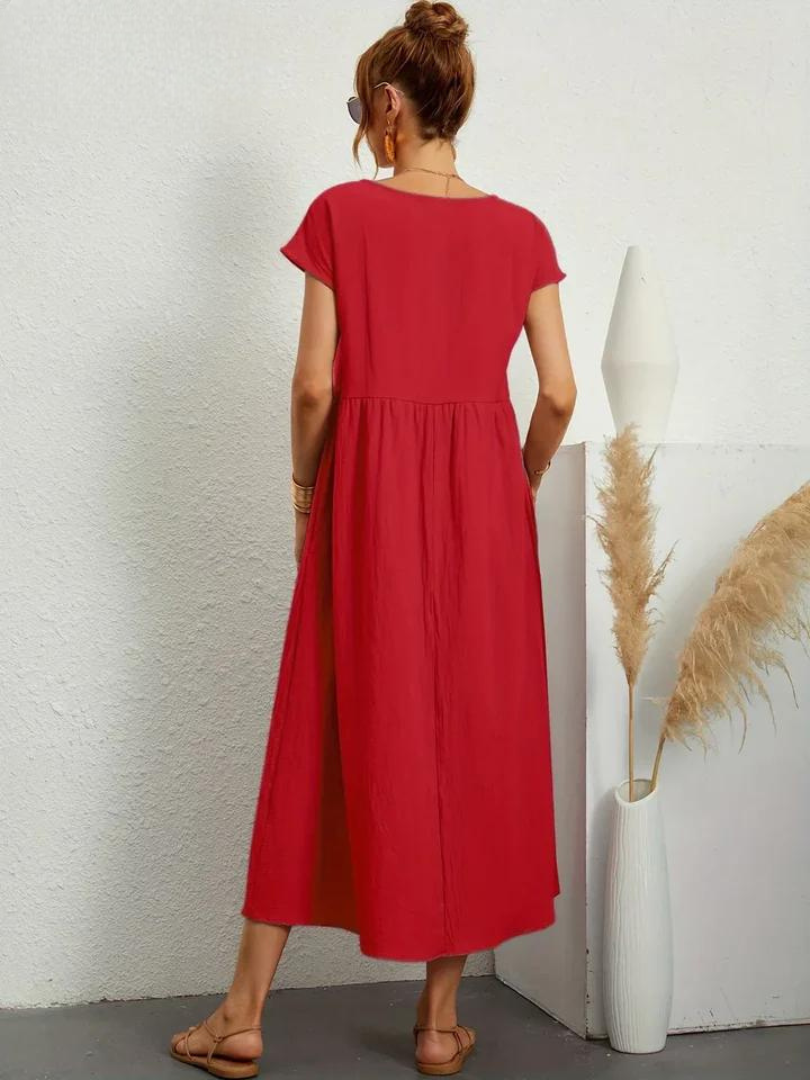 Odalie | Relaxed Empire Waist Midi Dress