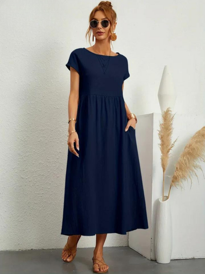 Odalie | Relaxed Empire Waist Midi Dress