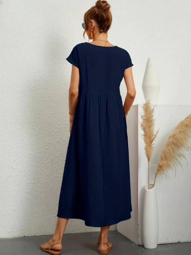 Odalie | Relaxed Empire Waist Midi Dress