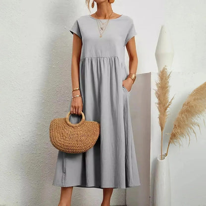 Odalie | Relaxed Empire Waist Midi Dress
